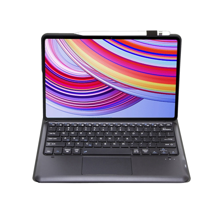 For Xiaomi Redmi Pad Pro 12.1 A0N11-A Detachable Bluetooth Keyboard TPU Lambskin Leather Tablet Case with Touchpad