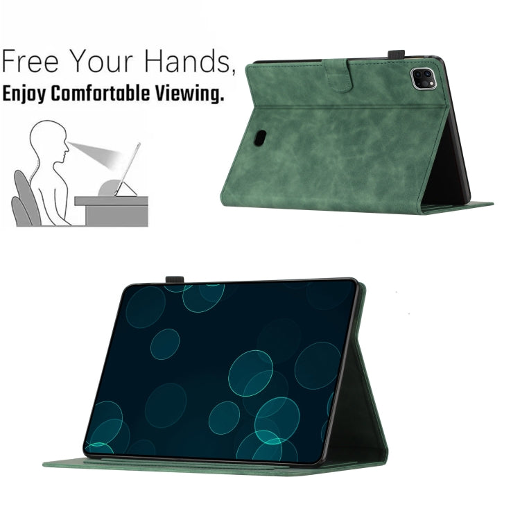 For iPad Pro 11 2025 / 2024 Butterflies Embossed Leather Smart Tablet Case