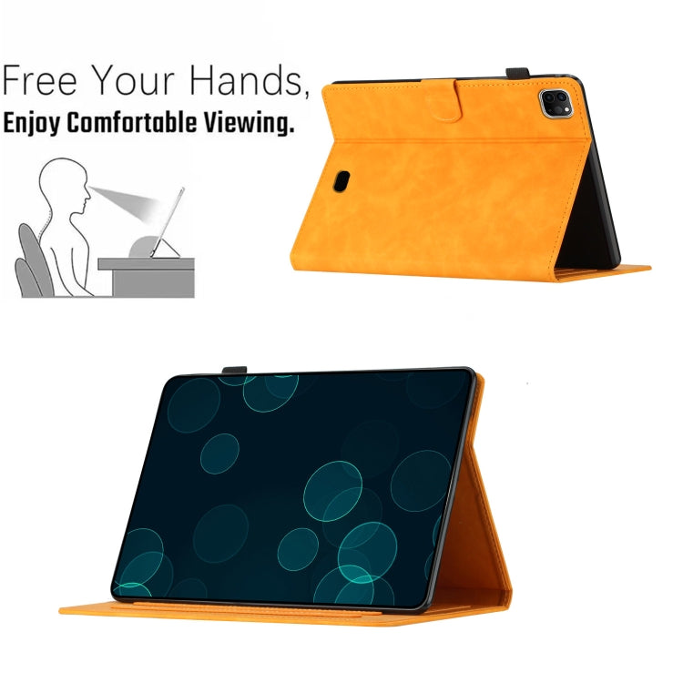 For iPad Pro 11 2025 / 2024 Butterflies Embossed Leather Smart Tablet Case