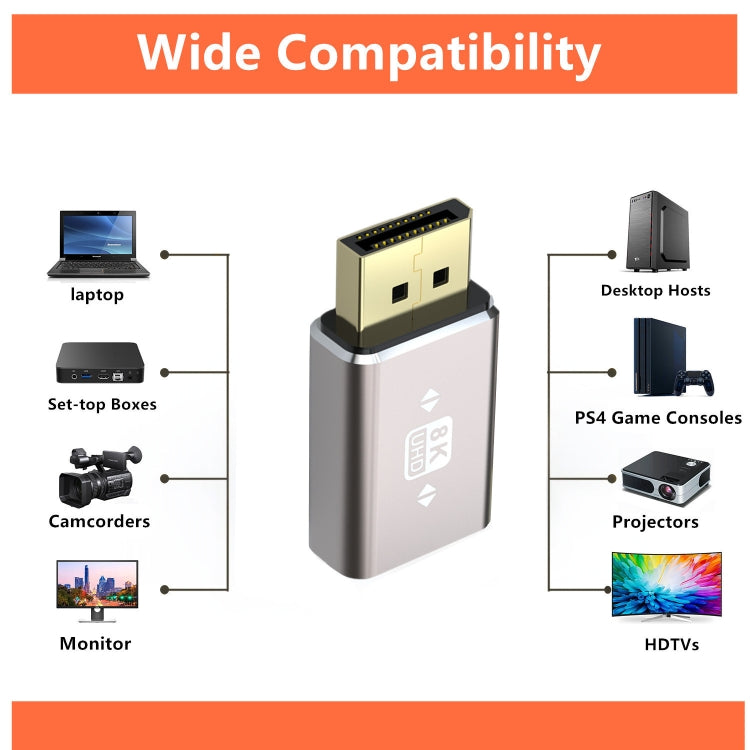 8K Ultra DP Female to Female Adapter