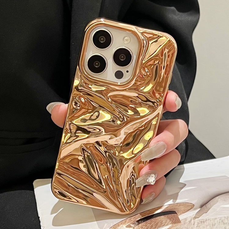 For iPhone 15 Pro Max Water Ripple Electroplating Paint TPU Phone Case