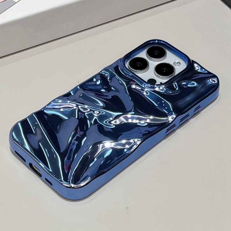 For iPhone 15 Pro Max Water Ripple Electroplating Paint TPU Phone Case