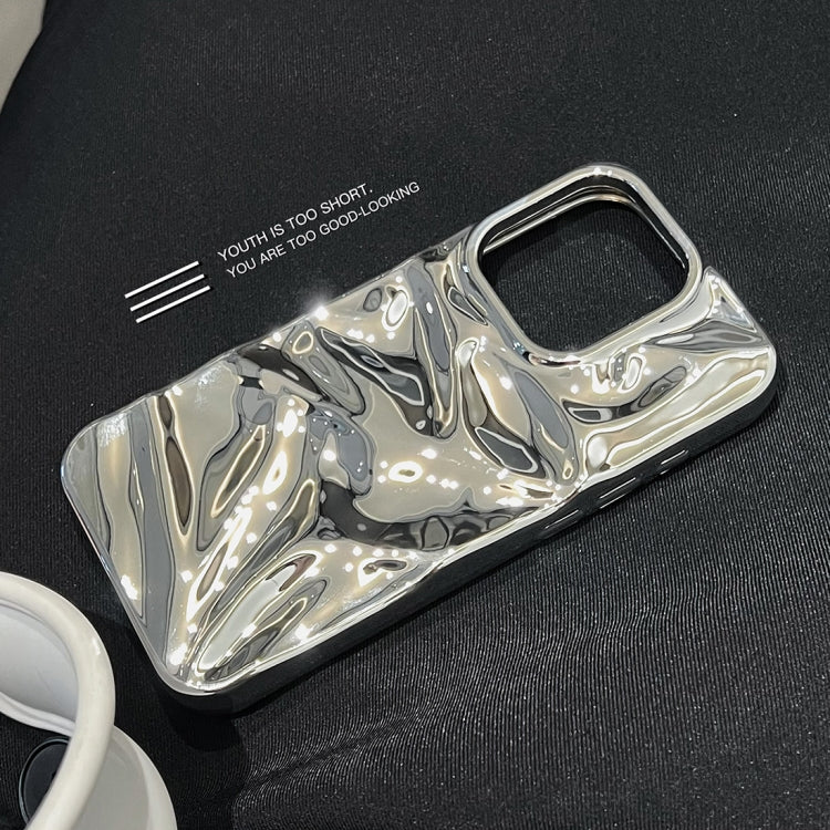 For iPhone 15 Pro Max Water Ripple Electroplating Paint TPU Phone Case