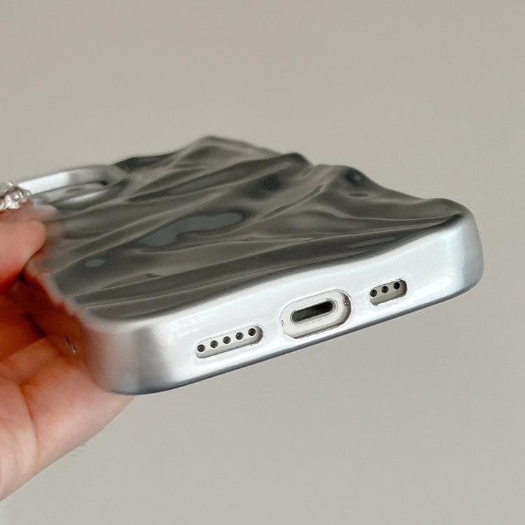 For iPhone 15 Pro Max Water Ripple Electroplating Paint TPU Phone Case