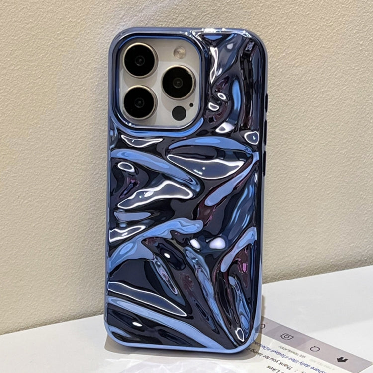 For iPhone 15 Pro Water Ripple Electroplating Paint TPU Phone Case