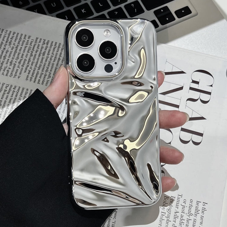 For iPhone 15 Pro Water Ripple Electroplating Paint TPU Phone Case