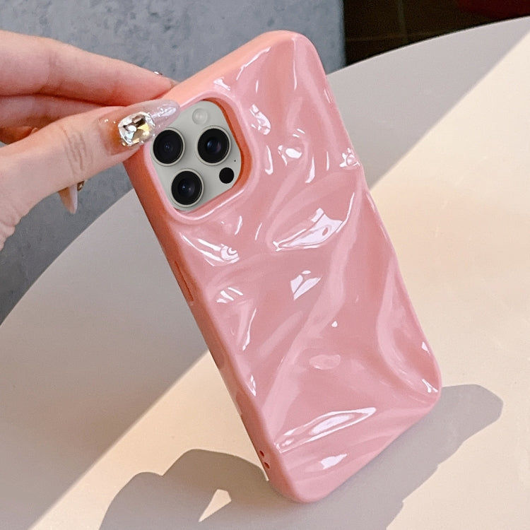 For iPhone 15 Pro Water Ripple Electroplating Paint TPU Phone Case