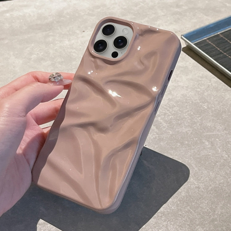 For iPhone 15 Pro Water Ripple Electroplating Paint TPU Phone Case