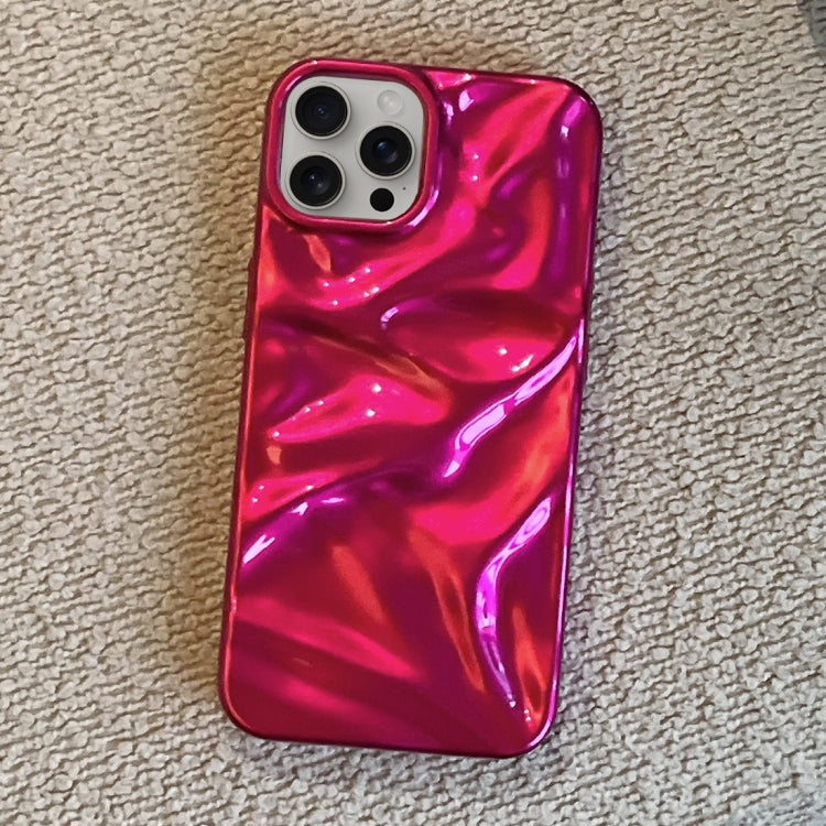 For iPhone 15 Pro Water Ripple Electroplating Paint TPU Phone Case
