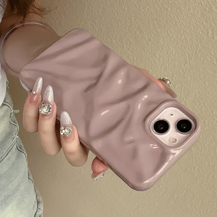 For iPhone 15 Plus Water Ripple Electroplating Paint TPU Phone Case