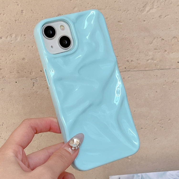 For iPhone 15 Plus Water Ripple Electroplating Paint TPU Phone Case