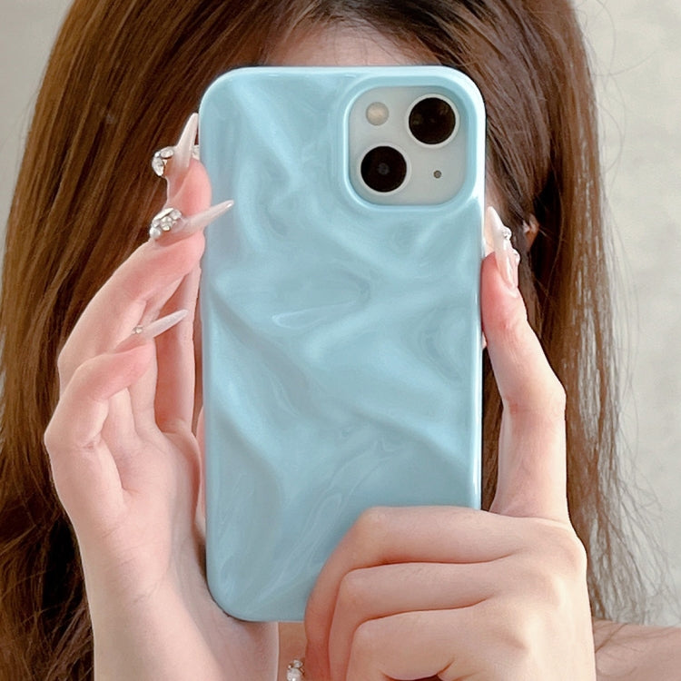 For iPhone 15 Plus Water Ripple Electroplating Paint TPU Phone Case