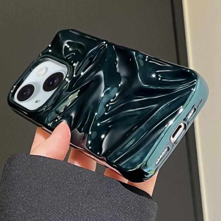 For iPhone 15 Water Ripple Electroplating Paint TPU Phone Case