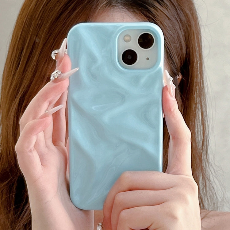 For iPhone 15 Water Ripple Electroplating Paint TPU Phone Case