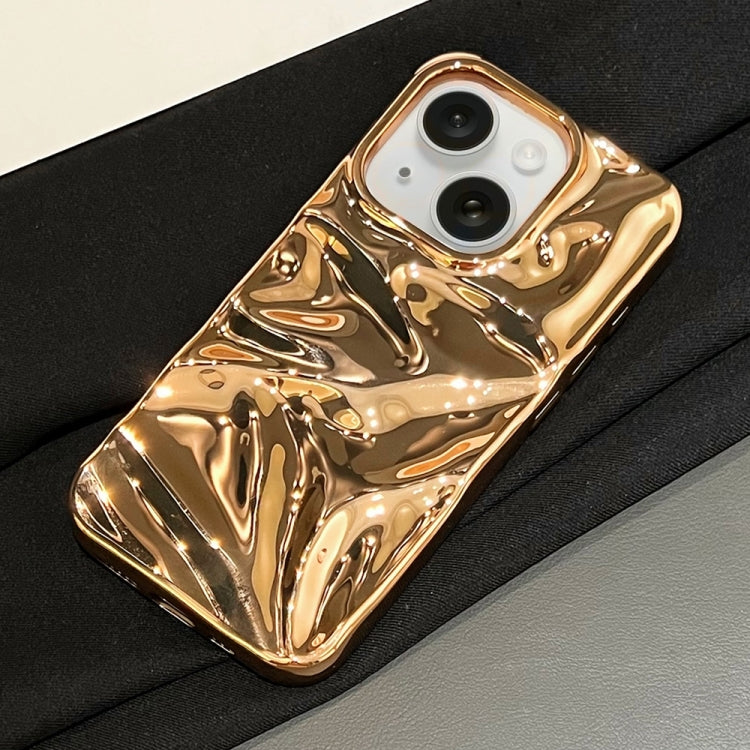 For iPhone 14 Plus Water Ripple Electroplating Paint TPU Phone Case