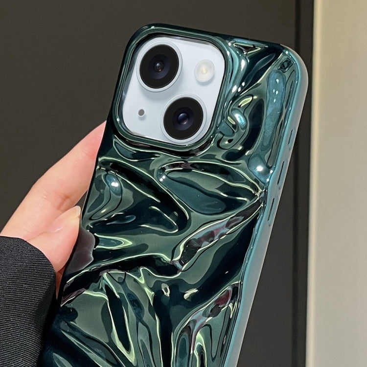 For iPhone 14 Plus Water Ripple Electroplating Paint TPU Phone Case