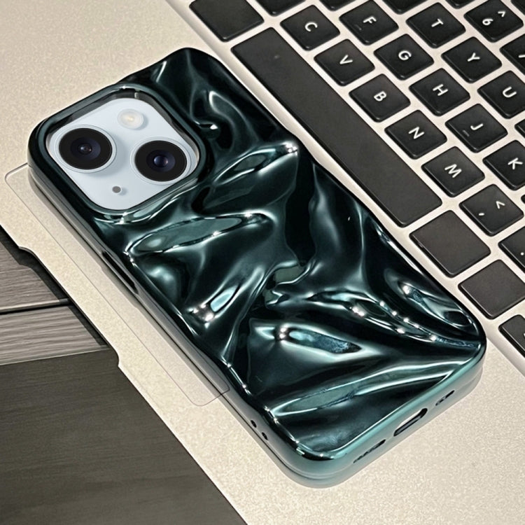 For iPhone 14 Plus Water Ripple Electroplating Paint TPU Phone Case