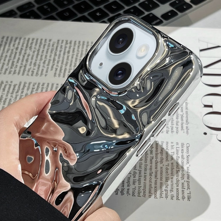 For iPhone 14 Plus Water Ripple Electroplating Paint TPU Phone Case