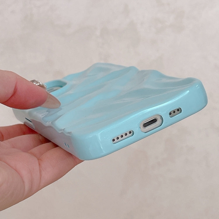 For iPhone 14 Plus Water Ripple Electroplating Paint TPU Phone Case