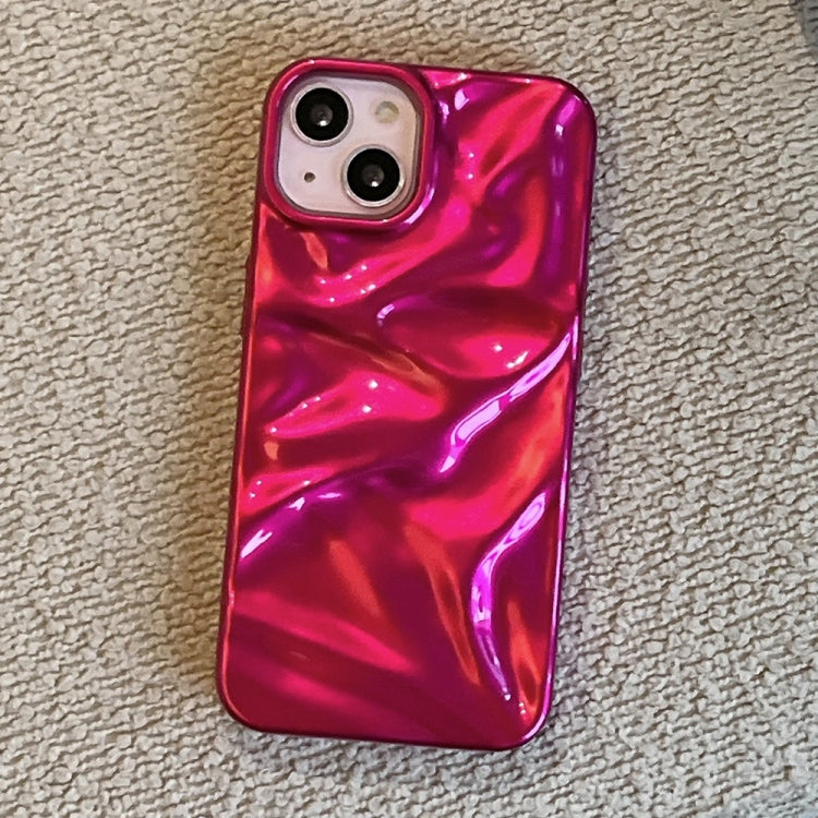For iPhone 14 Plus Water Ripple Electroplating Paint TPU Phone Case