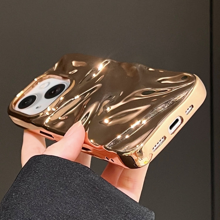 For iPhone 14 Water Ripple Electroplating Paint TPU Phone Case