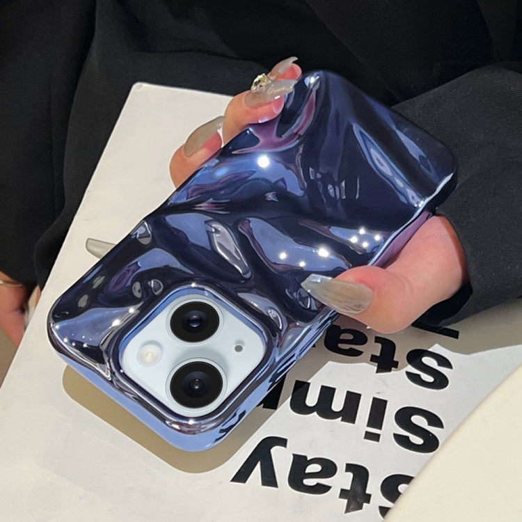 For iPhone 14 Water Ripple Electroplating Paint TPU Phone Case