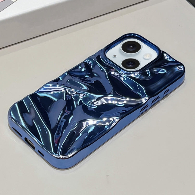 For iPhone 14 Water Ripple Electroplating Paint TPU Phone Case