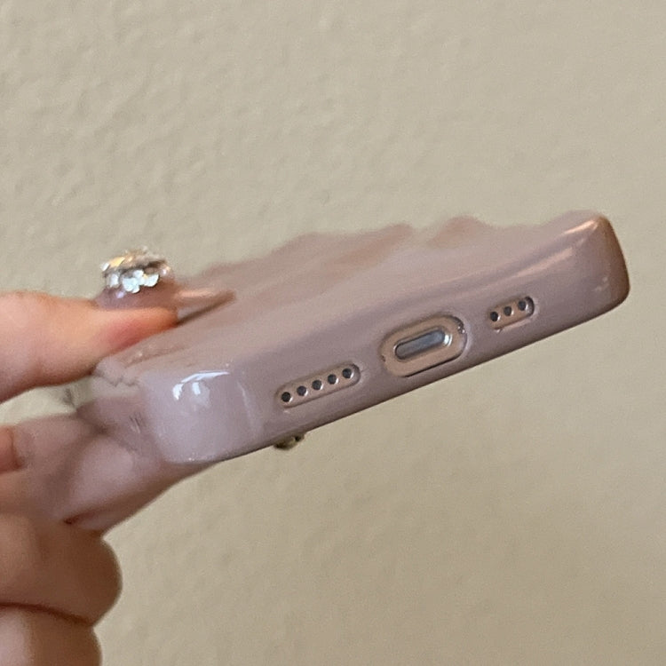 For iPhone 14 Pro Max Water Ripple Electroplating Paint TPU Phone Case
