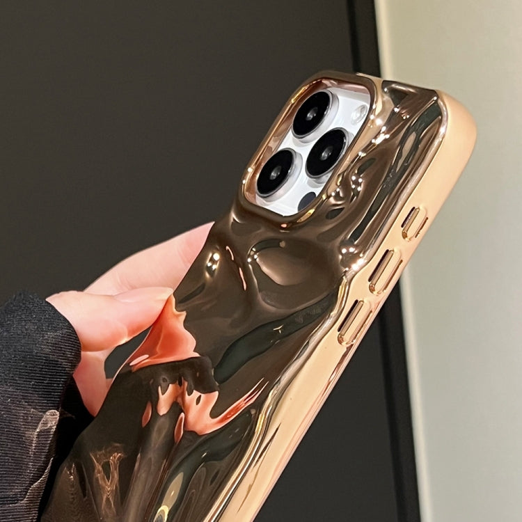 For iPhone 13 Pro Max Water Ripple Electroplating Paint TPU Phone Case