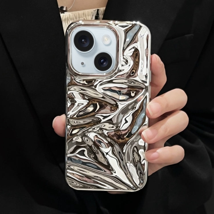 For iPhone 12 Water Ripple Electroplating Paint TPU Phone Case