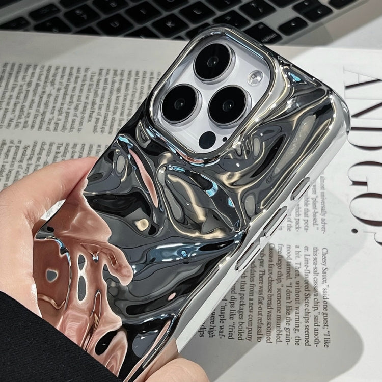 For iPhone 12 Pro Max Water Ripple Electroplating Paint TPU Phone Case