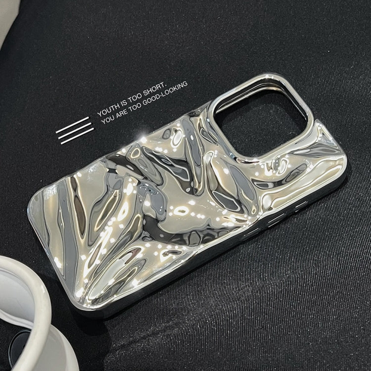 For iPhone 12 Pro Water Ripple Electroplating Paint TPU Phone Case