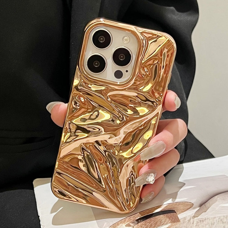 For iPhone 16 Pro Max Water Ripple Electroplating Paint TPU Phone Case