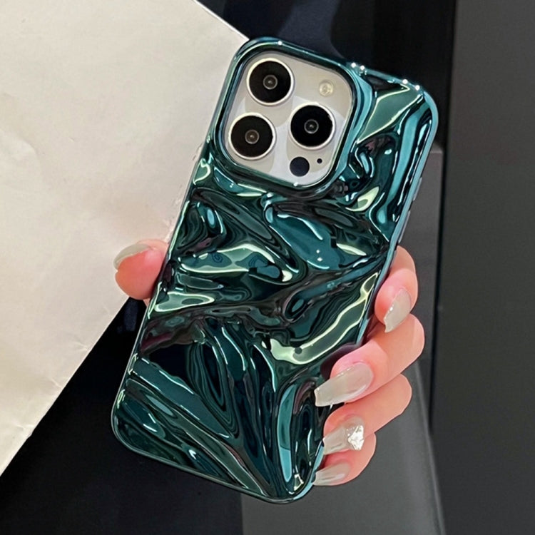 For iPhone 16 Pro Max Water Ripple Electroplating Paint TPU Phone Case