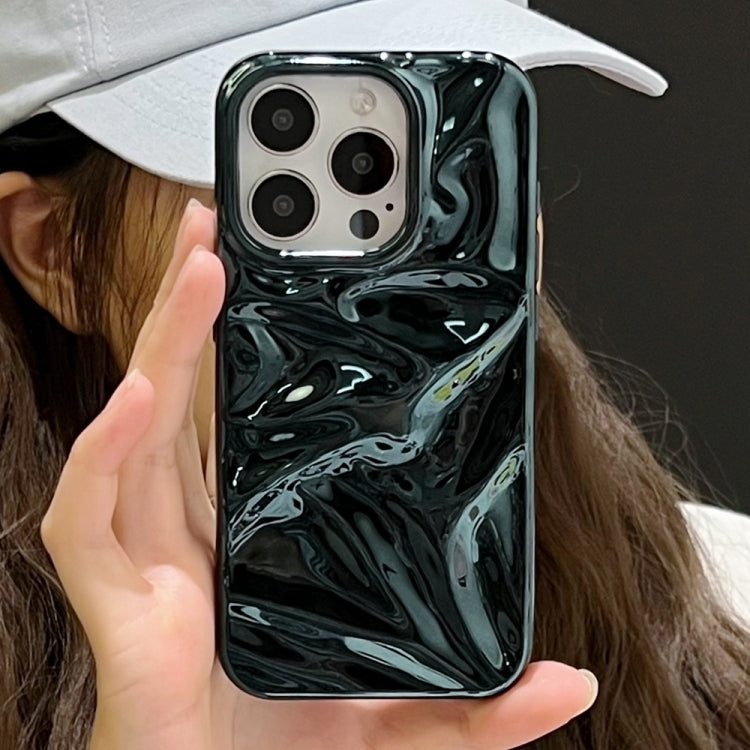 For iPhone 16 Pro Max Water Ripple Electroplating Paint TPU Phone Case