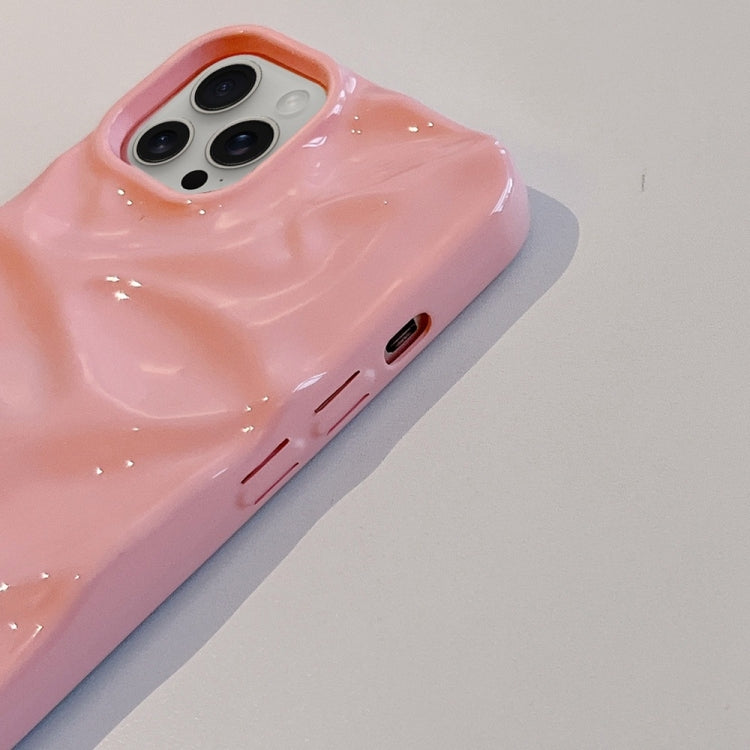 For iPhone 16 Pro Water Ripple Electroplating Paint TPU Phone Case