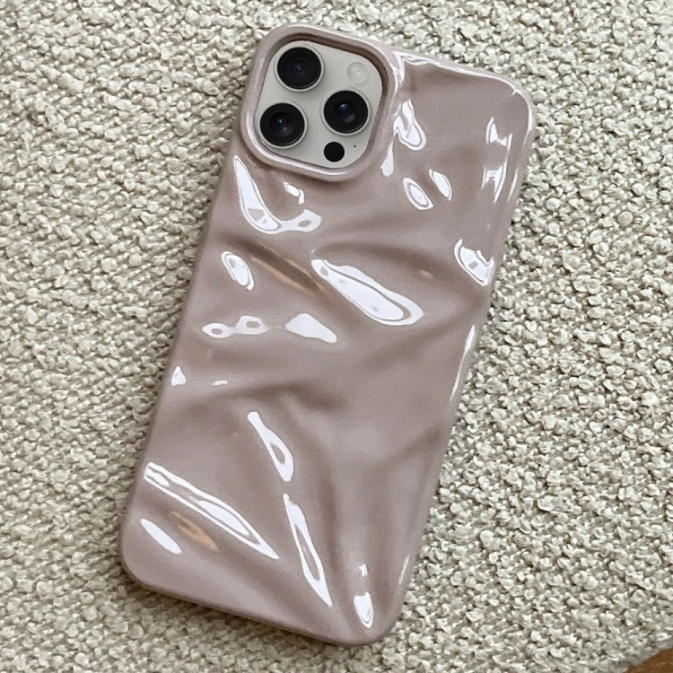 For iPhone 16 Pro Water Ripple Electroplating Paint TPU Phone Case