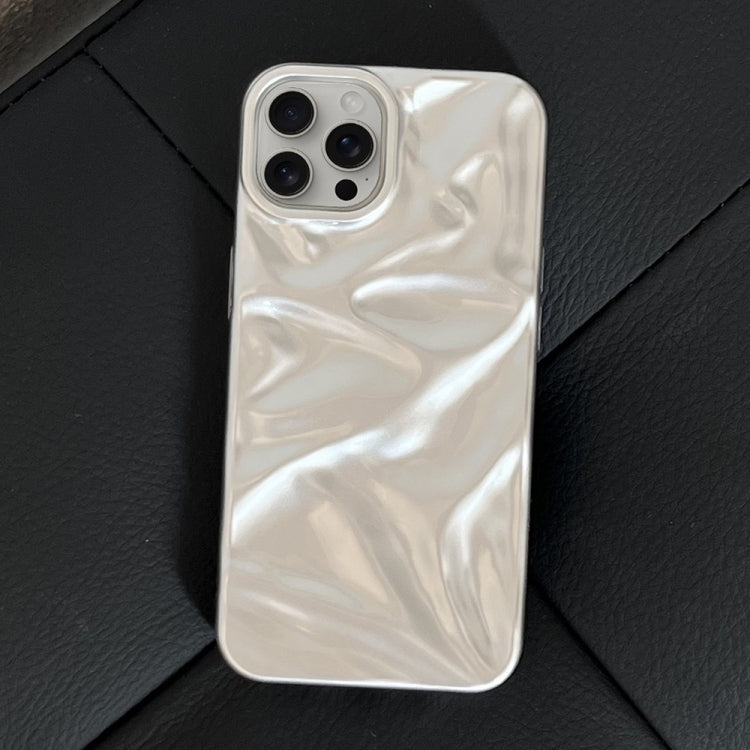 For iPhone 16 Pro Water Ripple Electroplating Paint TPU Phone Case
