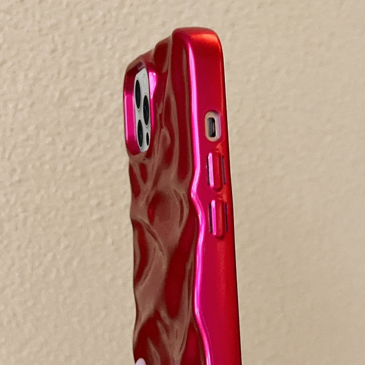 For iPhone 16 Plus Water Ripple Electroplating Paint TPU Phone Case