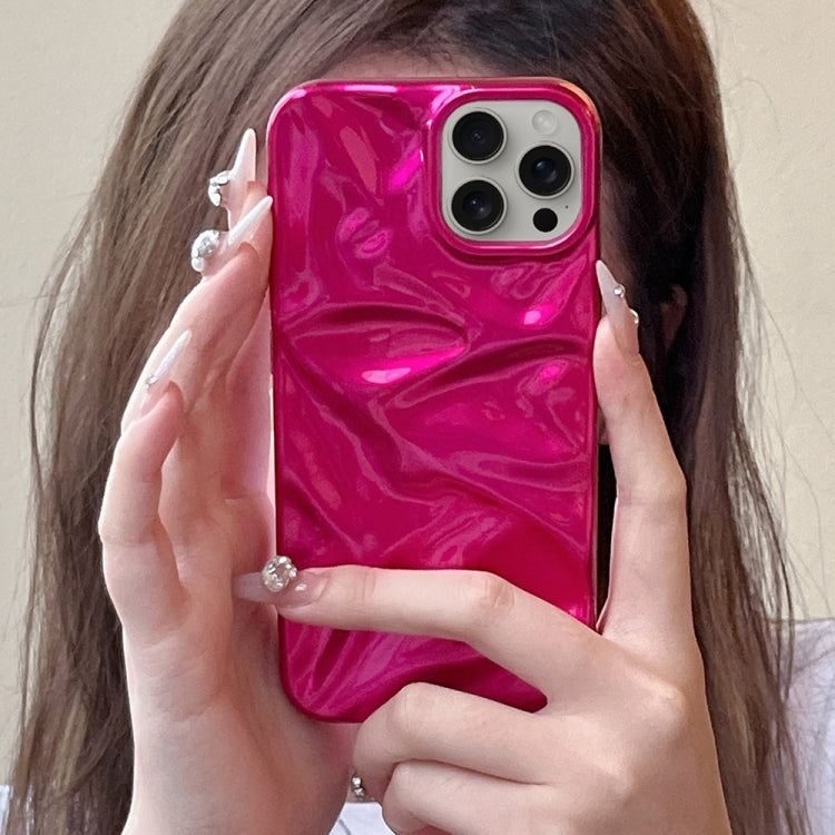 For iPhone 16 Plus Water Ripple Electroplating Paint TPU Phone Case