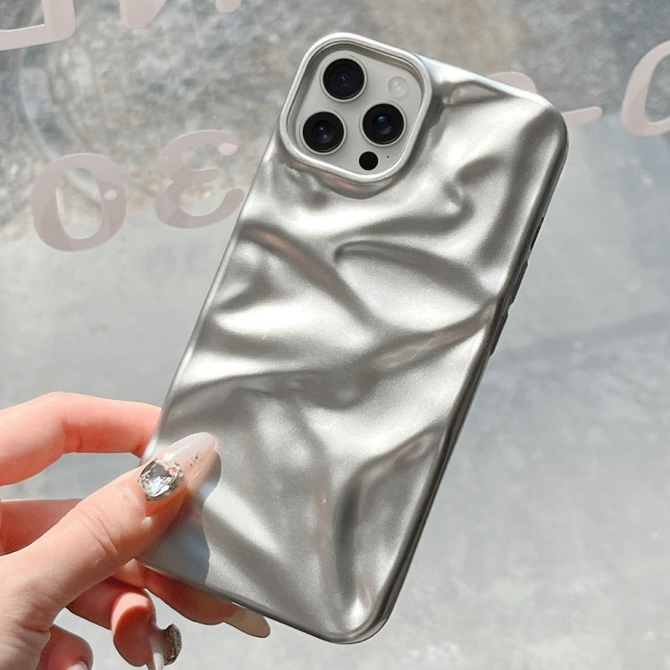For iPhone 16 Water Ripple Electroplating Paint TPU Phone Case