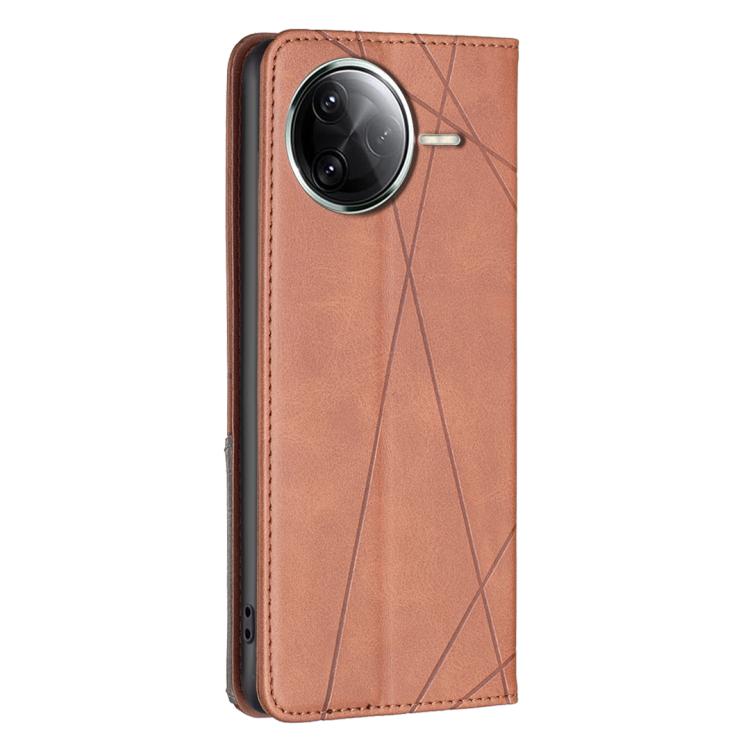 For Redmi K80 / K80 Pro Rhombus Texture Magnetic Leather Phone Case