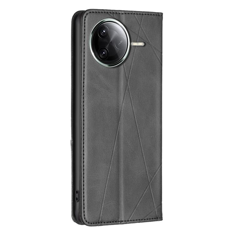 For Redmi K80 / K80 Pro Rhombus Texture Magnetic Leather Phone Case