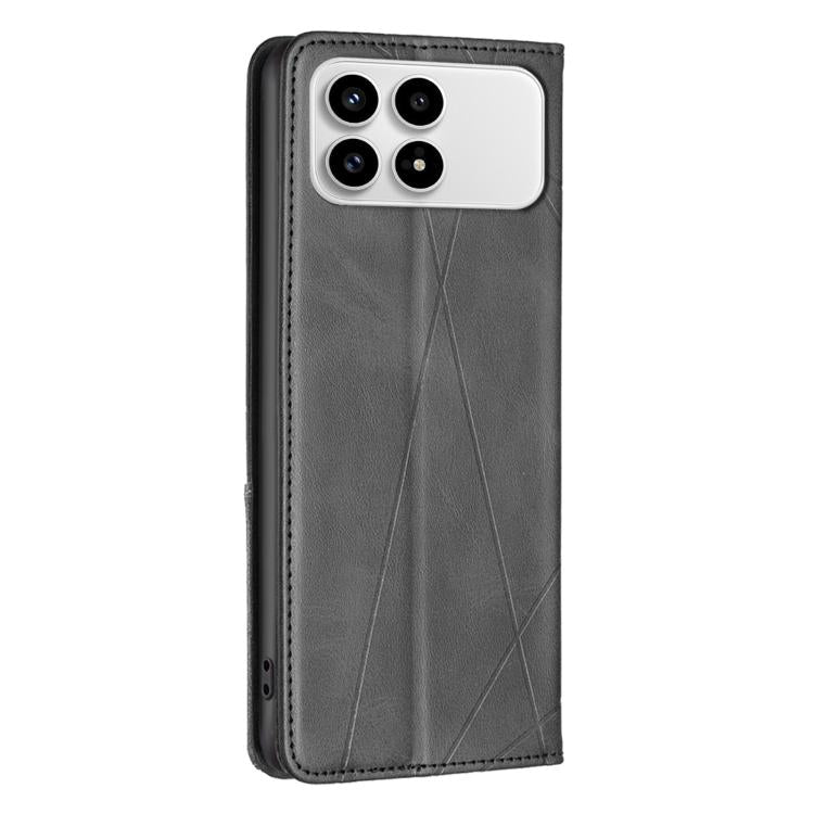 For Redmi K90 / Poco F8 Pro 5G Rhombus Texture Magnetic Leather Phone Case