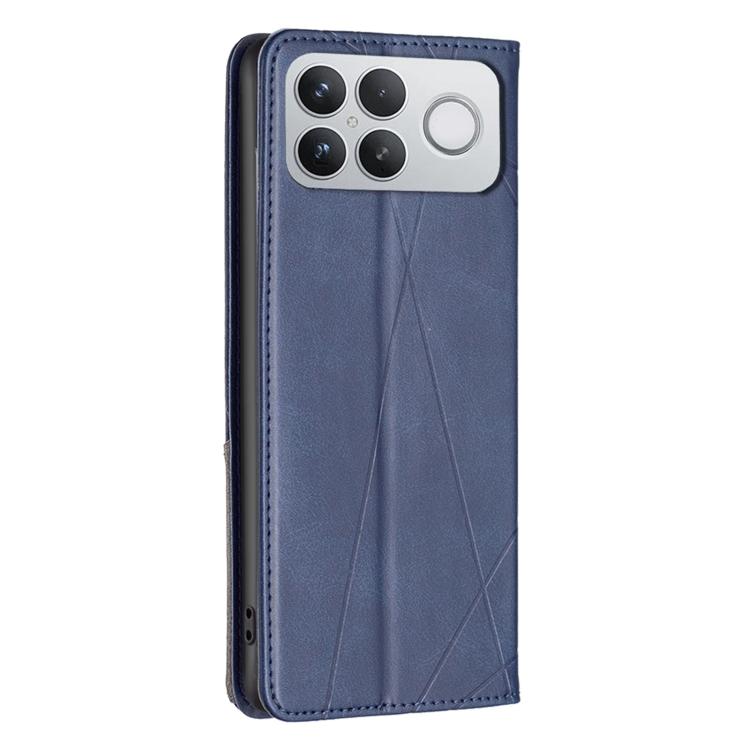 For Redmi K90 Pro Max/Poco F8 Ultra Rhombus Texture Magnetic Leather Phone Case