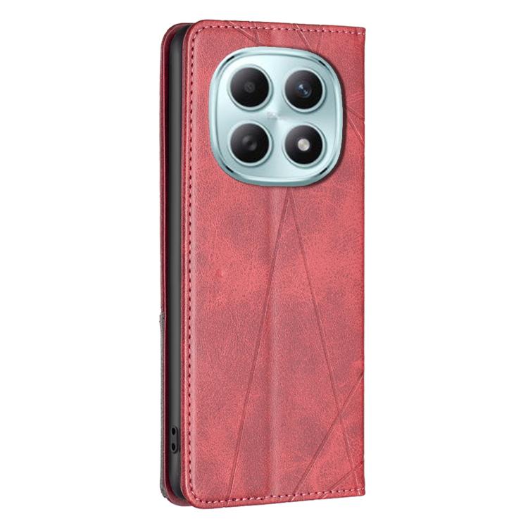 For Redmi Note 15 5G Global 164mm Rhombus Texture Magnetic Leather Phone Case