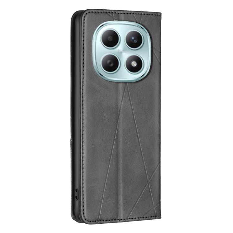 For Redmi Note 15 5G Global 164mm Rhombus Texture Magnetic Leather Phone Case
