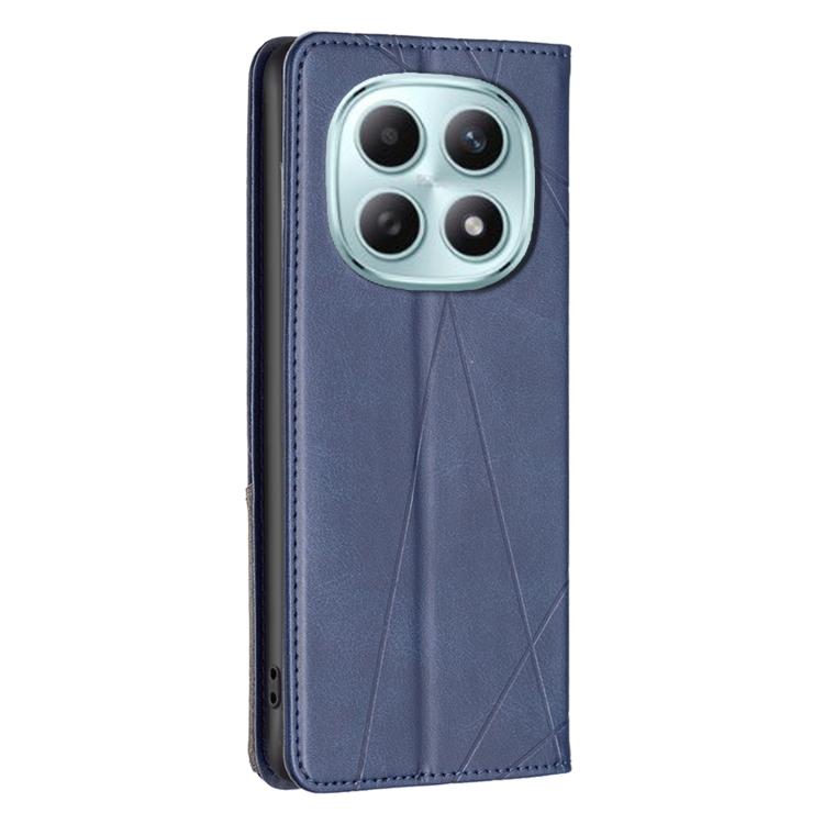 For Redmi Note 15 5G Global 164mm Rhombus Texture Magnetic Leather Phone Case