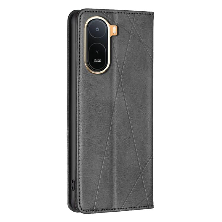 For Redmi A7 Pro 171mm / Poco C85x 5G Rhombus Texture Magnetic Leather Phone Case