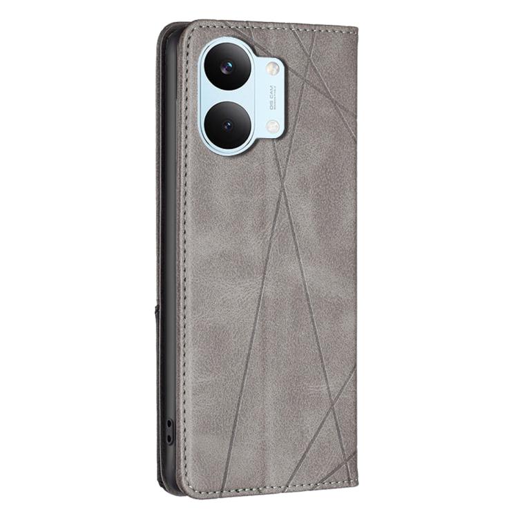 For Redmi Tubo 5 Max / Poco X8 Pro Max Rhombus Texture Magnetic Leather Phone Case
